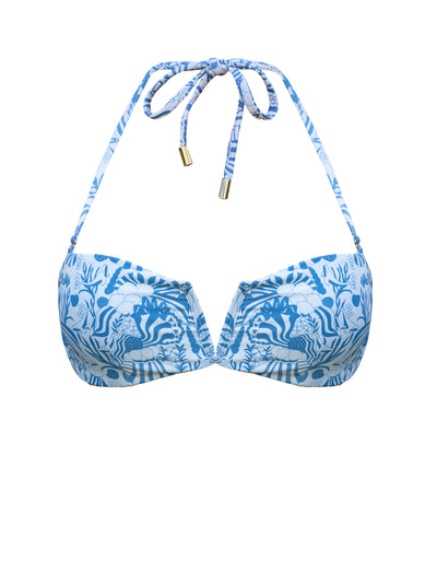 Cami Bandeau top Dreamy Ocean blue