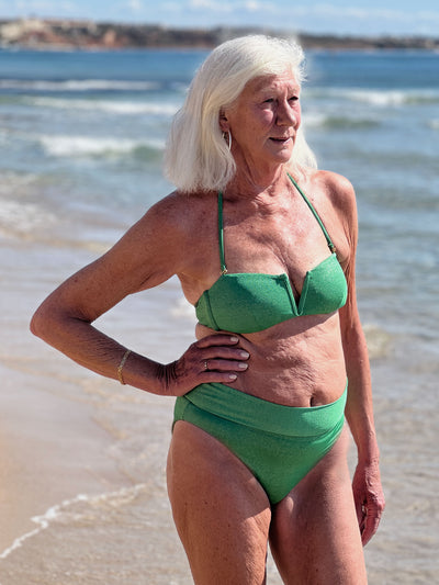 Grön bikinitopp